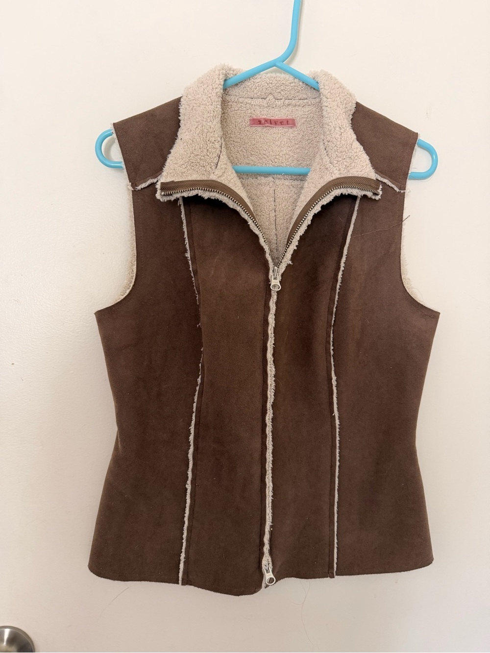Ykk velvet faux Suede Vest